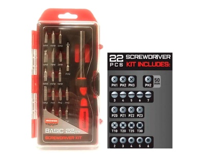 Набор бит с отвертокой Birchwood Casey Basic Screwdriver Kit , 22 предмета