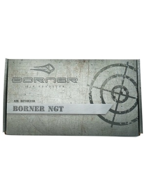 Пневматический револьвер Borner NGT-B (Наган) Black, 4,5мм.