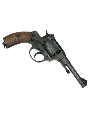 Пневматический револьвер Borner NGT-B (Наган) Black, 4,5мм.