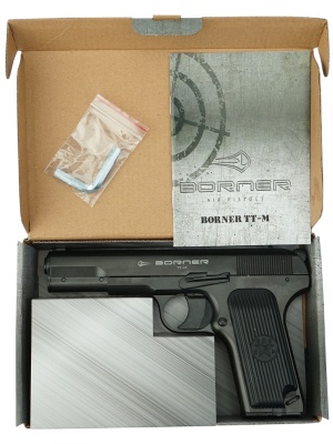 Пневматический пистолет Borner TT-М, металл, 4,5мм.