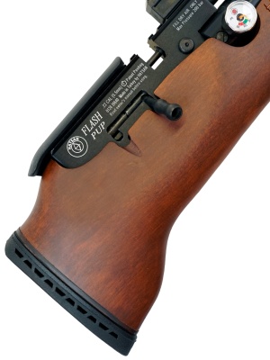 Пневматическая винтовка Hatsan FLASHPUP, PCP, дерево, 6,35 мм, 3 Дж.