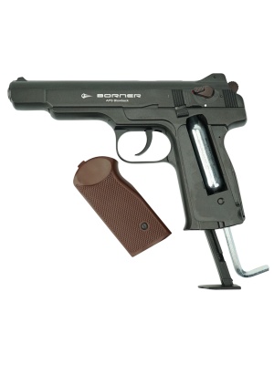 Пневматический пистолет Borner APS (Стечкина) Blowback, 4,5мм.