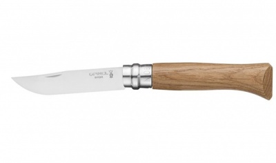 Нож Opinel серии Tradition Luxury №08, клинок 8,5см., нержавеющая сталь, рукоять - дуб, картон.короб
